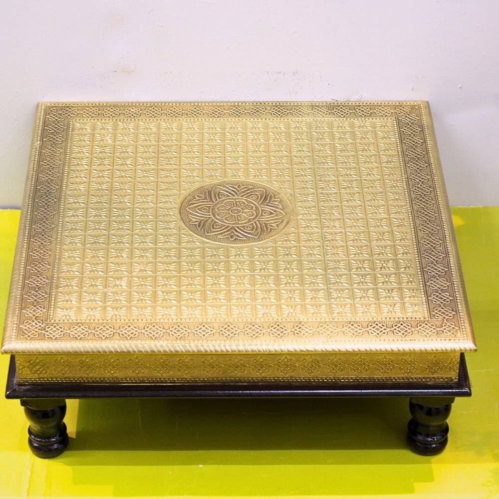 18X18 Brass Chowki - Image 4