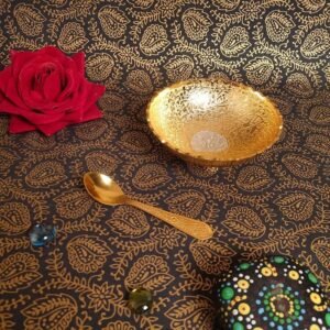 german silver Serving Bowl with Spoon