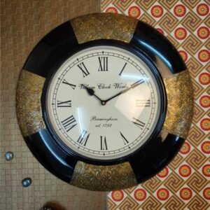 Brass Wall Clock with Intricate Design
