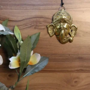 Metal Golden Ganesh Face