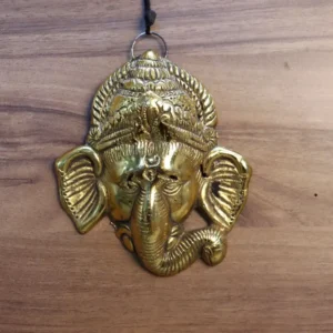 Metal Golden Ganesh Face