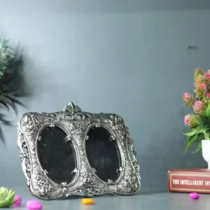 Double Window Metal Photo Frame