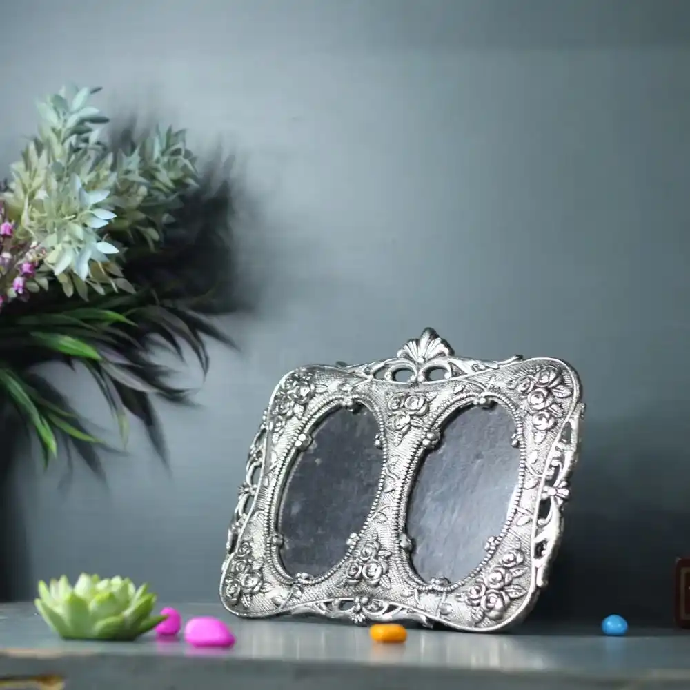 Double Window Metal Photo Frame - Image 3