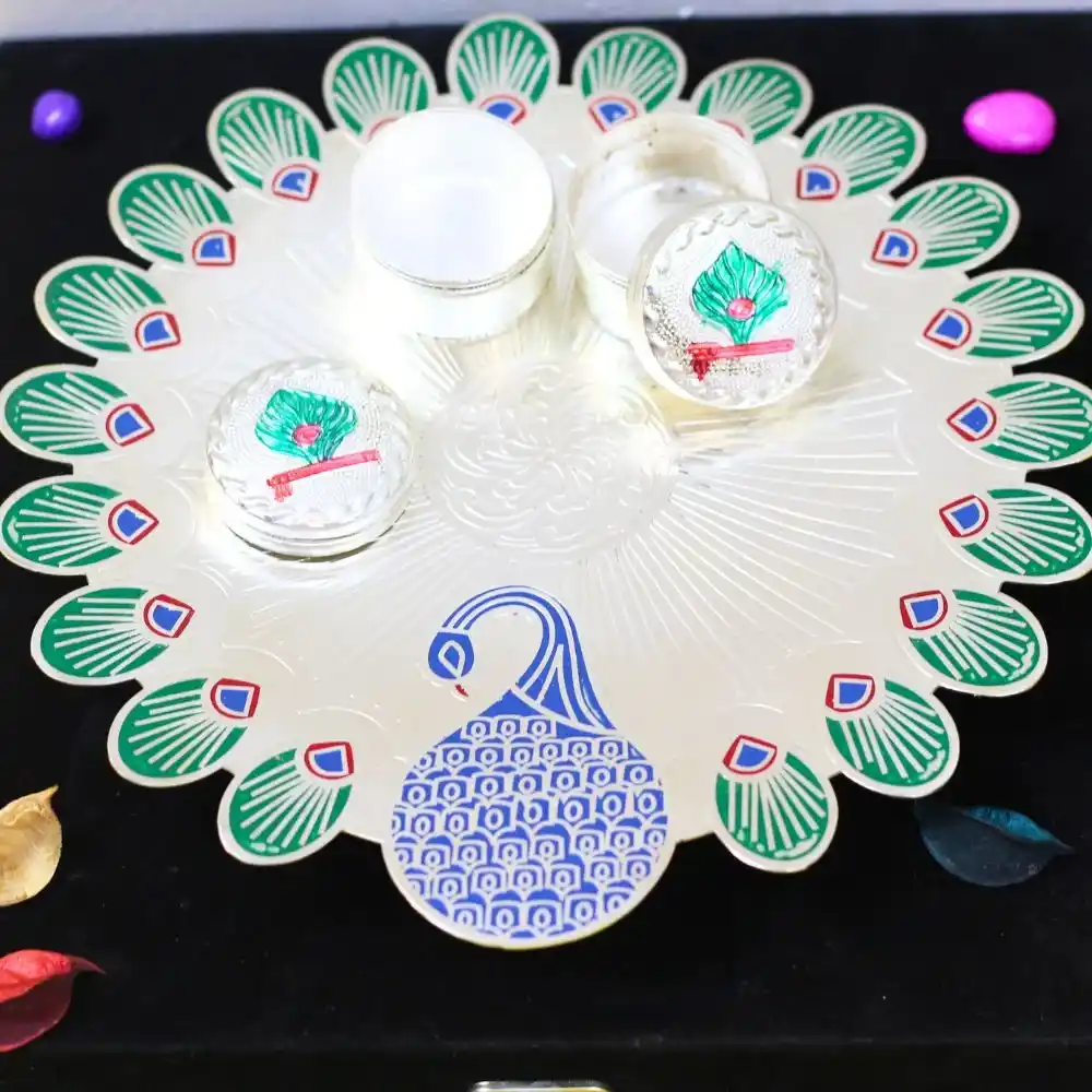 Peacock Pooja Plate