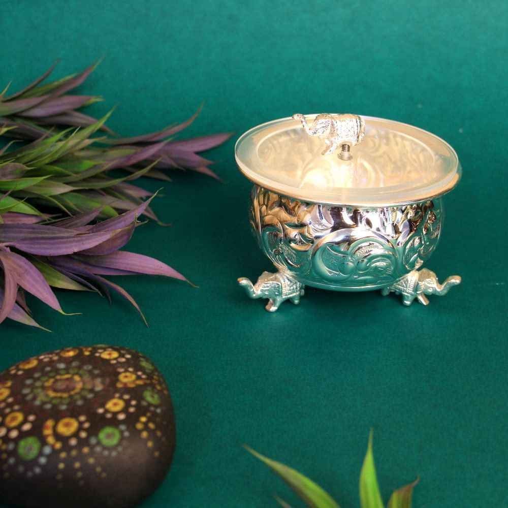 Silver Small Elephant Bowl - Image 2