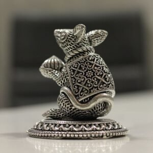 Brass Mushak Idol – Traditional Decorative Ganesh Vahana Statue