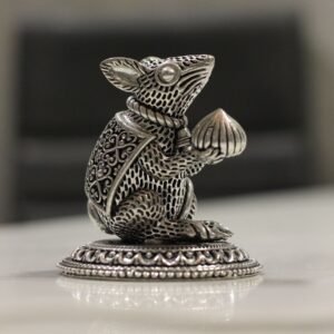 Brass Mushak Idol – Traditional Decorative Ganesh Vahana Statue