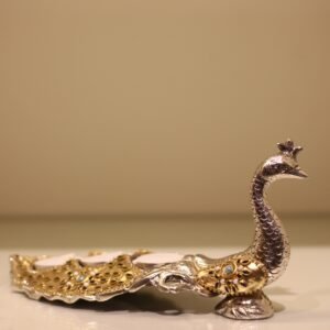 Peacock Candle Single | Decorative Metal Peacock Candle Holder for Home Decor